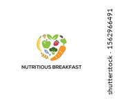 nutritious breakfast logo... | Shutterstock .eps vector #1562966491