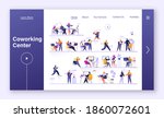 co working center concept for... | Shutterstock .eps vector #1860072601