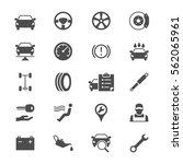 auto service flat icons | Shutterstock .eps vector #562065961