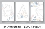 set of pastel color cards ... | Shutterstock .eps vector #1197454804