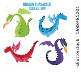 Cartoon Dragon Vector Cute...