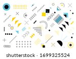 geometric memphis design ... | Shutterstock .eps vector #1699325524