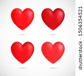 vector red hearts collection.... | Shutterstock .eps vector #1506354521