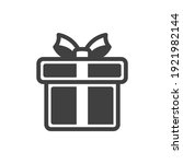 icon of a gift box tied with a... | Shutterstock .eps vector #1921982144