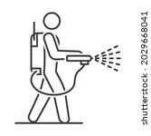 mite disinfectant man icon.... | Shutterstock .eps vector #2029668041