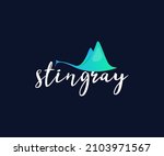 stingray fish in blue ocean... | Shutterstock .eps vector #2103971567