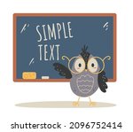 owl bird teacher character... | Shutterstock .eps vector #2096752414