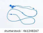 color earphone on background. | Shutterstock . vector #461248267