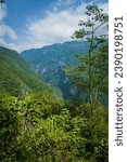 Small photo of vertical of canyon de Sumidero in chiapas mexico travel destination near tuxtla Gutierrez and chiapas dec orzo