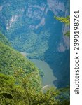 Small photo of vertical of canyon de Sumidero in chiapas mexico travel destination near tuxtla Gutierrez and chiapas dec orzo