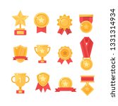 golden cups for winners and... | Shutterstock .eps vector #1331314934