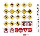 road sign vector format | Shutterstock .eps vector #199362191