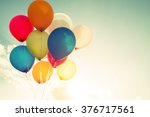 Multicolor Balloons With A...