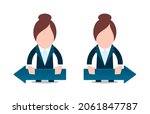 vector set of manager figures... | Shutterstock .eps vector #2061847787