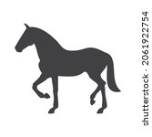 vector silhouette of a horse.... | Shutterstock .eps vector #2061922754