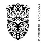 tattoo sketch maori or african... | Shutterstock .eps vector #1774047221