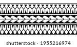 maori polynesian tattoo... | Shutterstock .eps vector #1955216974