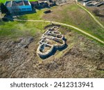 Small photo of Drone top view The ancient Thracian city of Kabyle, Kabile or Cabyle in Bulgaria