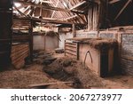An Old  Collapsed Hay Barn  An...