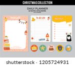 set of planners and to do lists ... | Shutterstock .eps vector #1205724931