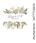 hello spring. botanical set... | Shutterstock .eps vector #1677713614