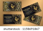 business card.thailand ancient... | Shutterstock .eps vector #1158691867