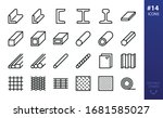 Hot Rolled Steel Outline Icons...
