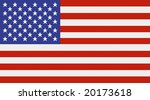american flag background | Shutterstock . vector #20173618