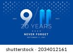 september 11  2001   9 11... | Shutterstock .eps vector #2034012161