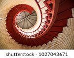 Red Iron Spiral Staircase...