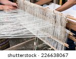 Part Of Loom White Thread...