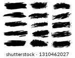 vector set of hand drawn brush... | Shutterstock .eps vector #1310462027