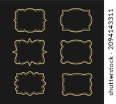 ornamental label frames. old... | Shutterstock .eps vector #2094143311