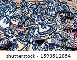 hand made ceramic pottery. hand ... | Shutterstock . vector #1593512854