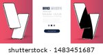 smartphone frame less blank... | Shutterstock .eps vector #1483451687