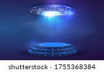 circle abstract digital... | Shutterstock .eps vector #1755368384