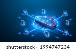 cloud storage. a digital... | Shutterstock .eps vector #1994747234