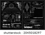 abstract digital technology ui  ... | Shutterstock .eps vector #2045018297
