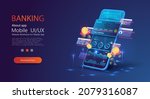 internet banking. online... | Shutterstock .eps vector #2079316087