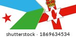 djibouti and northern ireland... | Shutterstock .eps vector #1869634534
