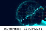 stock market or forex trading... | Shutterstock . vector #1170542251