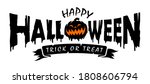 happy halloween text banner ... | Shutterstock .eps vector #1808606794