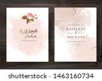 beige and rose gold watercolor... | Shutterstock .eps vector #1463160734