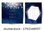 magic night dark blue cards... | Shutterstock .eps vector #1792148957