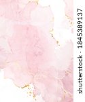 blush pink watercolor fluid... | Shutterstock .eps vector #1845389137