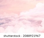 sugar cotton pink clouds vector ... | Shutterstock .eps vector #2088921967