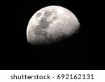 Half Moon Background / The Moon is an astronomical body that orbits planet Earth, being Earth