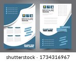 flyer template. brochure for... | Shutterstock .eps vector #1734316967