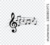 music notes  musical design ... | Shutterstock .eps vector #1383801971