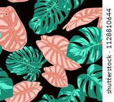 tropical pattern. seamless... | Shutterstock .eps vector #1128810644
